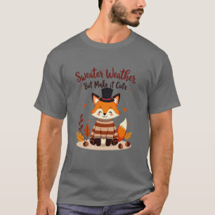 Gemütlicher und Niedlicher Fox im Herbst Pullover