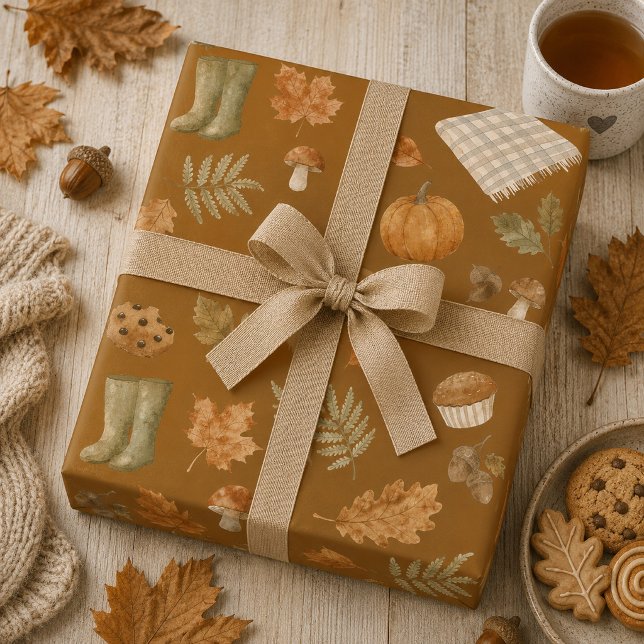 Gemütlicher warmer Herbst  Geschenkpapier (Von Creator hochgeladen)