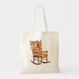 Gemütlicher Watercolor Rocking Chair Illustration Tragetasche