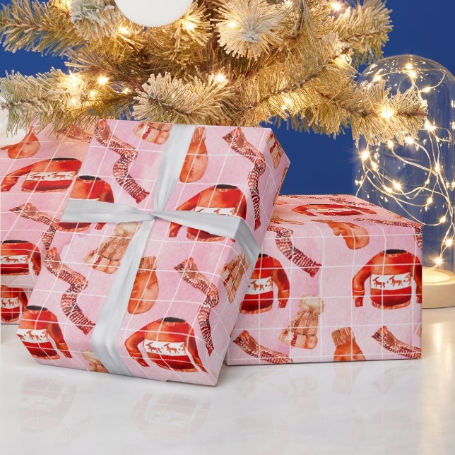 Gemütlicher Weihnachts-Sweater-Feiertag Geschenkpapier (Feiertage)