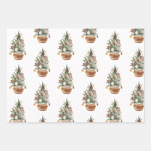 Gemütlicher Weihnachtsbaum Geschenkpapier Set