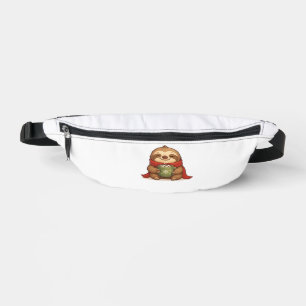 Gemütlicher Weihnachtsfaultier mit heißer Schokola Bauchtasche