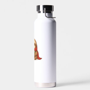 Gemütlicher Weihnachtsfaultier mit heißer Schokola Trinkflasche