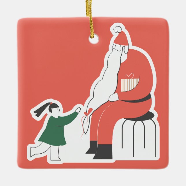 Gemütlicher Weihnachtsgeschmack Keramikornament (Vorderseite)