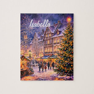 Gemütlicher Weihnachtsmarkt - Personalisiertes Puz