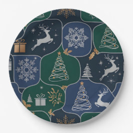 Gemütlicher Weihnachtszauber Pappteller