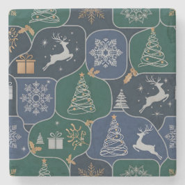 Gemütlicher Weihnachtszauber Steinuntersetzer