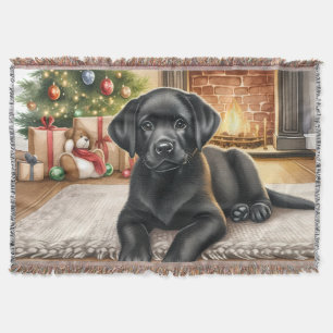 Gemütlicher Welpe Labrador Retriever Dog Lover Wei Decke