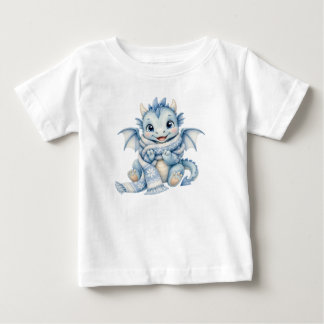 Gemütlicher Winter-Baby-Drache-Schal-Kinderzimmer- Baby T-shirt