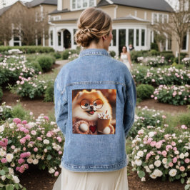 Gemütlicher Winter-Spitz in Gläser mit heißer Kaka Jeansjacke
