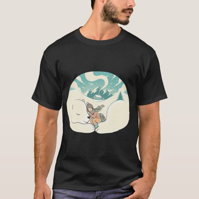 Gemütlicher Winter T-Shirt (Vorderseite)