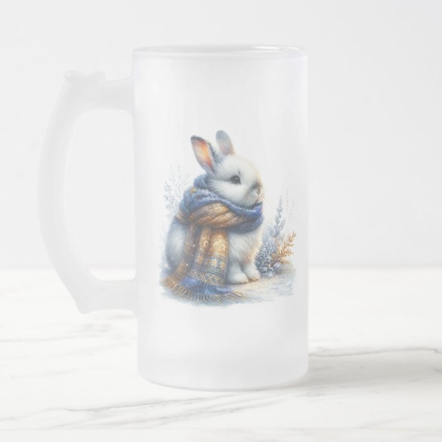 Gemütlicher Winter wünscht sich ein sonniges Speci Mattglas Bierglas (Links)