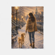 Gemütlicher Winterabendspaziergang mit meiner best