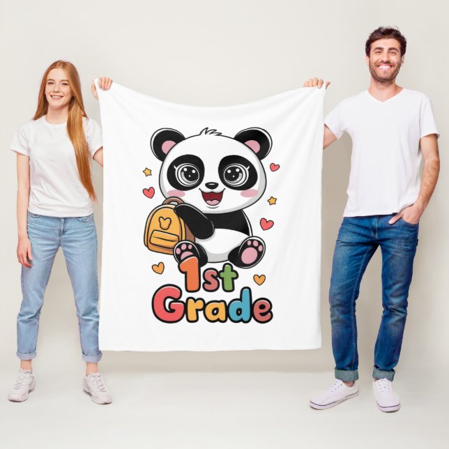 Gemütliches 1. | Niedlich & Fun Gi erster Klasse Fleecedecke (Beispiel)