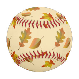 Gemütliches Blätter aus Herbstapel Blätter aus Eic Baseball