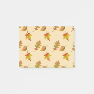Gemütliches Blätter aus Herbstapel Blätter aus Eic Post-it Klebezettel