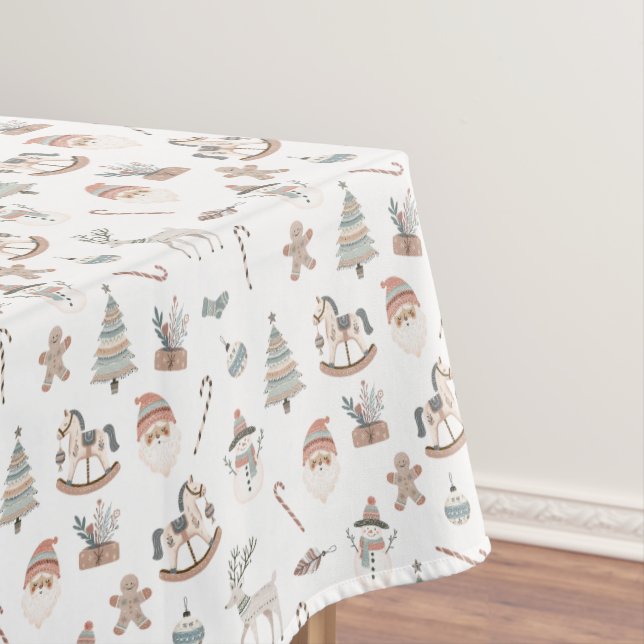 Gemütliches Boho-Weihnachten Tischdecke (Beispiel)