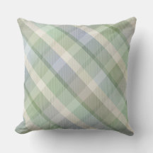 Gemütliches, buntes Tartan kariert, grünes Kissen 