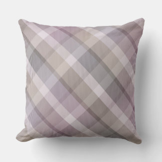 Gemütliches buntes Tartan kariert, lila Kissen Kis