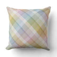 Gemütliches buntes Tartan kariert, rosa Kissen