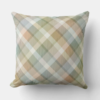 Gemütliches buntes Tartan kariert, rosa Kissen