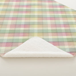 Gemütliches buntes Tartan Sherpa Blanket Sherpadecke