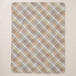 Gemütliches buntes Tartan Sherpa Blanket Sherpadecke