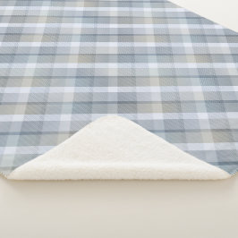 Gemütliches buntes Tartan Sherpa Blanket Sherpadecke