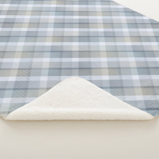 Gemütliches buntes Tartan Sherpa Blanket Sherpadecke