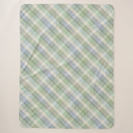 Gemütliches buntes Tartan Sherpa Blanket Sherpadecke