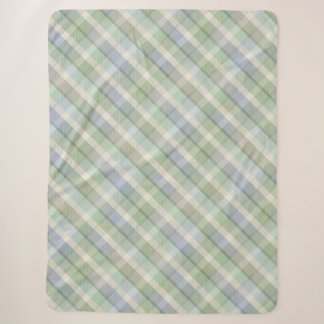 Gemütliches buntes Tartan Sherpa Blanket Sherpadecke