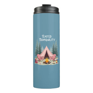 Gemütliches Camping Ästhetisches Glamping Zelt & C Thermosbecher