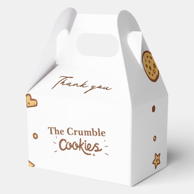 Gemütliches Cookie Freuden Gefälligkeitsboxen Geschenkschachtel (Vorderseite)