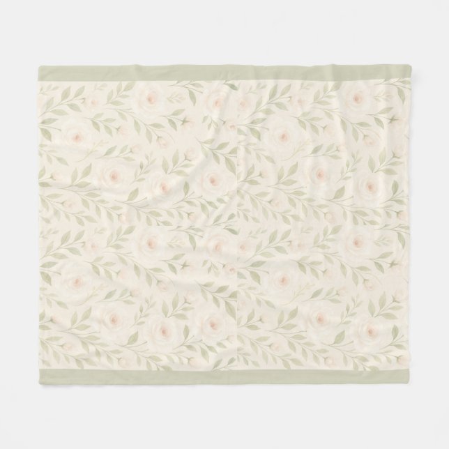 Gemütliches cremiges Pastell Blanket - Soft & Eleg Fleecedecke (Vorderseite (Horizontal))