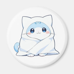 Gemütliches Decken-Kätzchen Kawaii Süßes Katzen-De Magnet