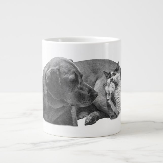 Gemütliches Duo, weich schattig Jumbo-Tasse (Vorderseite)