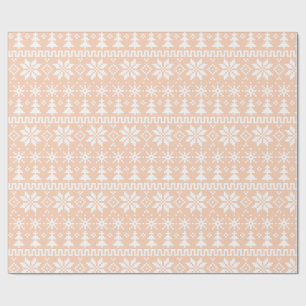 Gemütliches Fair Isle Geschenkpapier