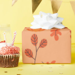 Gemütliches Fall - Nahtloses Umschlagpapier mit Bl Geschenkpapier