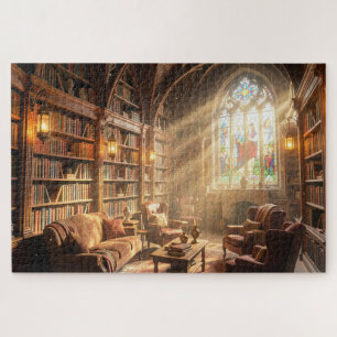 Gemütliches Fantasy-Buchladen-Puzzle