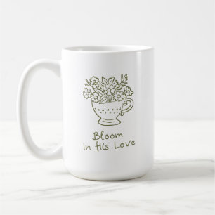 Gemütliches florales christliches Ermutigungsgesch Kaffeetasse