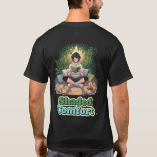 Gemütliches Gartenlesekunstwerk T-Shirt