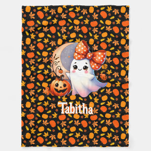 Gemütliches Halloween Baby Blanket Name Niedlich G Fleecedecke