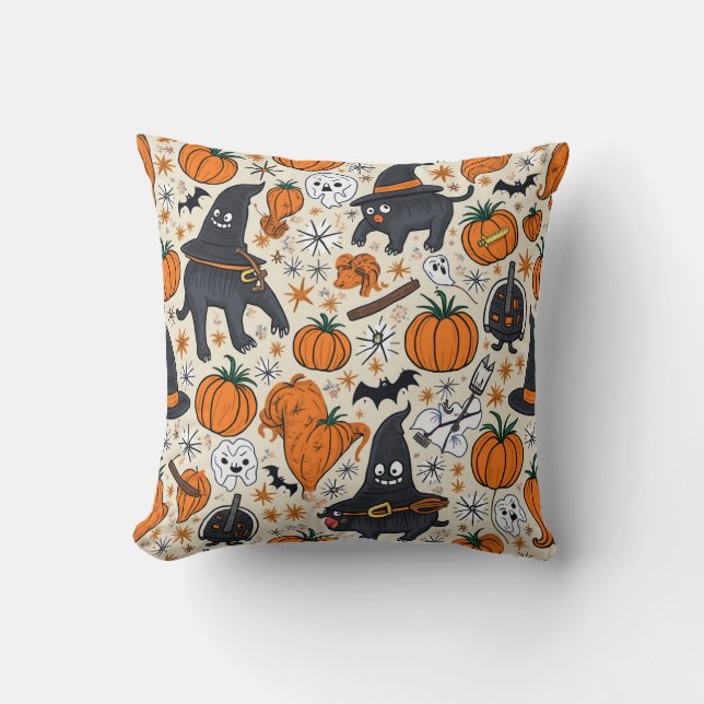 Gemütliches Halloween-Kissen Kissen (Vorderseite)