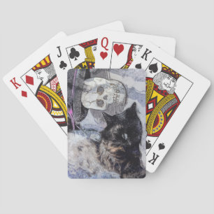 Gemütliches Halloween Spielkarten