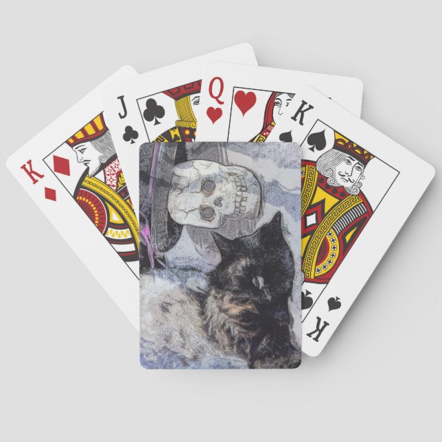 Gemütliches Halloween Spielkarten (Rückseite)