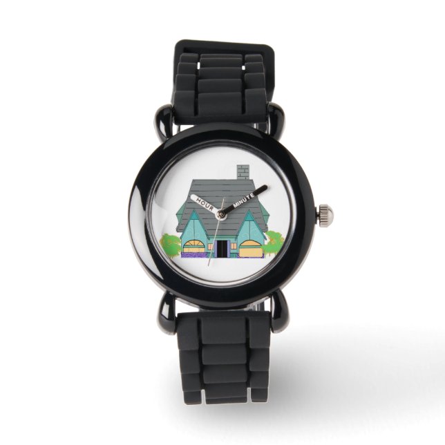 Gemütliches Haus Armbanduhr (Vorderseite)