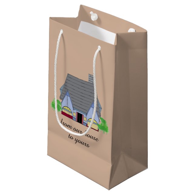 Gemütliches Haus Kleine Geschenktüte (Vorderseite Schrägansicht)