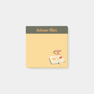 Gemütliches Herbst-Vibes Post-it Klebezettel