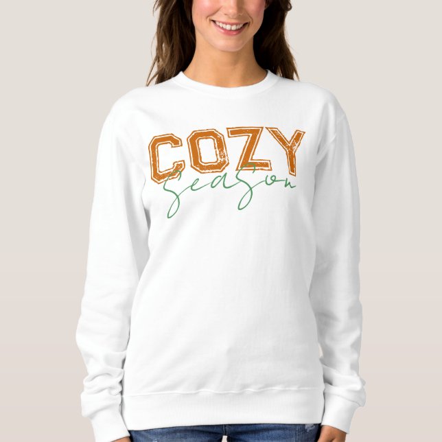 Gemütliches Herbstausdesign Sweatshirt (Vorderseite)