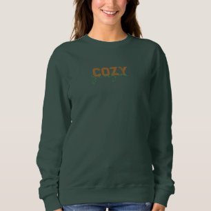 Gemütliches Herbstausdesign Sweatshirt